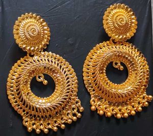 Golden Dangle Earrings