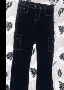 Black Denim Cargo