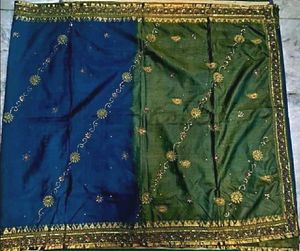 Pure Kanjeevaram Silk Saree Blue Colour