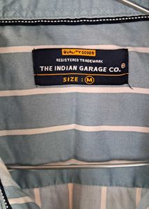 The Indian Garage Striped Shirt (Light Blue)