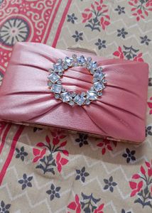 Beautiful Clutch With Side Chain