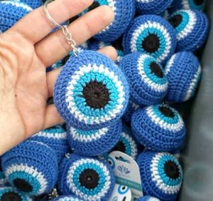 Handmade Evil Eye Keychain