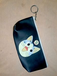 Black Kitty Pencil 👝Pouch 💞