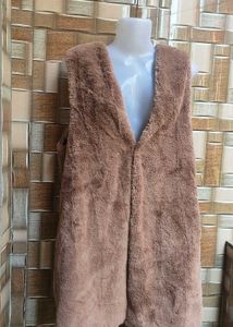 Fuzzy Brown Vest - Cozy and Chic