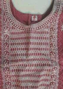 Onion Peel Color Kota Kurthi With Duppatta