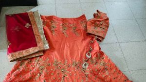 Fancy Choli With Stitch Blouse And Dupatta
