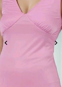 Pink Ruffle Detail Maxi Dress💖