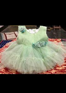 Mint Green Tulle Flower Girl Dress - 6 Month Baby