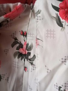 Floral Print Cold Shoulder Dress