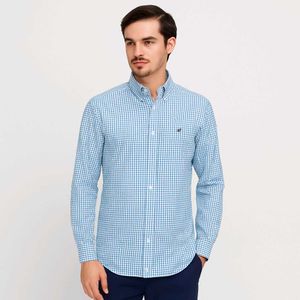 GANT Style Men’s Checkered Cotton Shirt