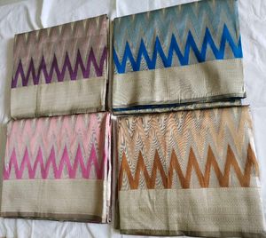 unique multicolour soft Silk Saree(Unused)