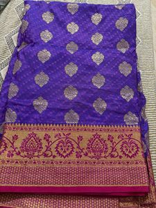 Purple Silk Saree