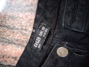 Black Cargo Wide Leg Jeans