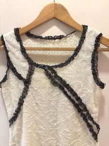 Beautiful Lace Trimmed  Top