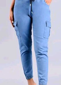 Light Wash Denim Joggers