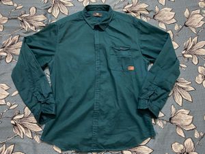 HERE&amp;NOW Men Teal Slim Fit Cotton Casual Shirt