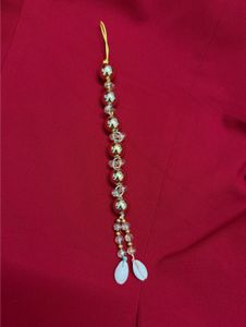 Beaded Seashell Phone charm Keychain