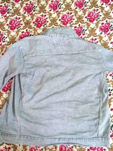 Light Wash Graphic Denim Jacket