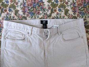 Mens Off White Pant - H&amp;M