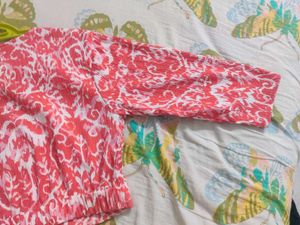Trendy Printed Crop Top from Zudio - Size M