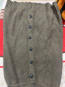 Button-Down Knit skirt