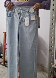 Light Wash Wide Leg Jeans