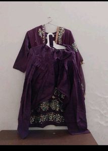 purple jamuni shalwar kurta set 2xl cotton