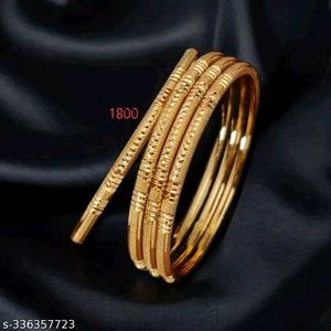Gold Plated Bangle Set