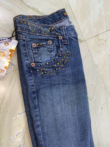 Embellished Flare Jeans