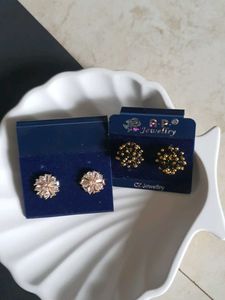 🥳👉Combo Of Two Studs Earings 🥳