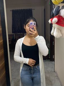 white long shrug
