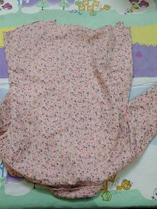 Floral Print Button-Up Top