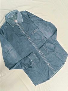 Denim Blue Long Sleeve Shirt