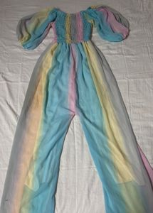 RAINBOW COLOUR JUMPSUIT