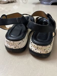Forever New Black Wedges Sandals