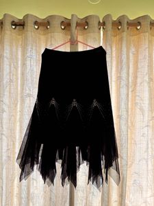 Black Skirt with Embellishments