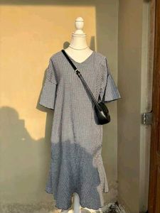 Bust 44 Midi Gingham Dress