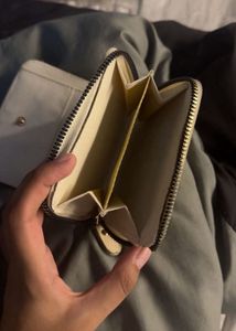 beige wallet