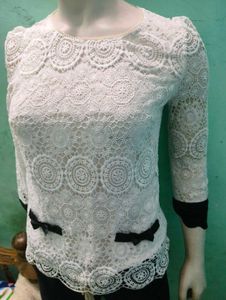 Beutiful Laced And Beads Top