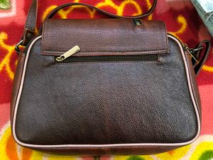 Brown Leather Crossbody Bag