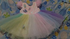 Sparkly Rainbow Butterfly Dress