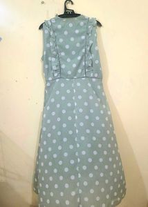 Sage Green Polka Dot Dress