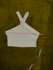 Halter Neck Crop Tank Top