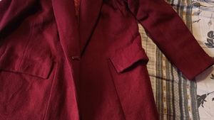 New Maroon overcoat available With tag