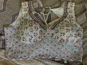 White Embellished Lehenga Set