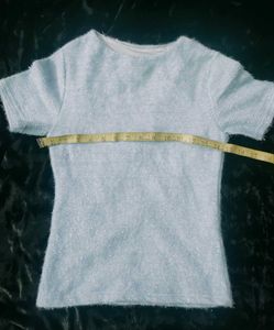 Ice Blue Korean Top