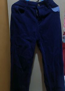 Blue Wide Leg Jeans