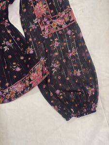 Floral Print desi Y2K Kurti/top