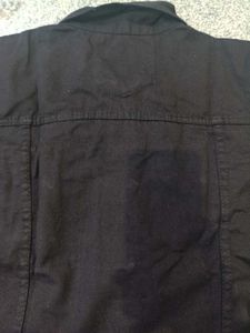 Montrez Black Denim Jacket, S Size