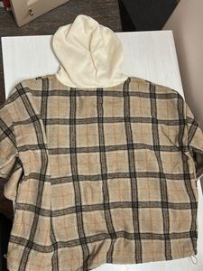 Plaid Flannel Pullover Hoodie